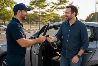 Chaveiro abrindo um carro em Ribeirão das Neves.